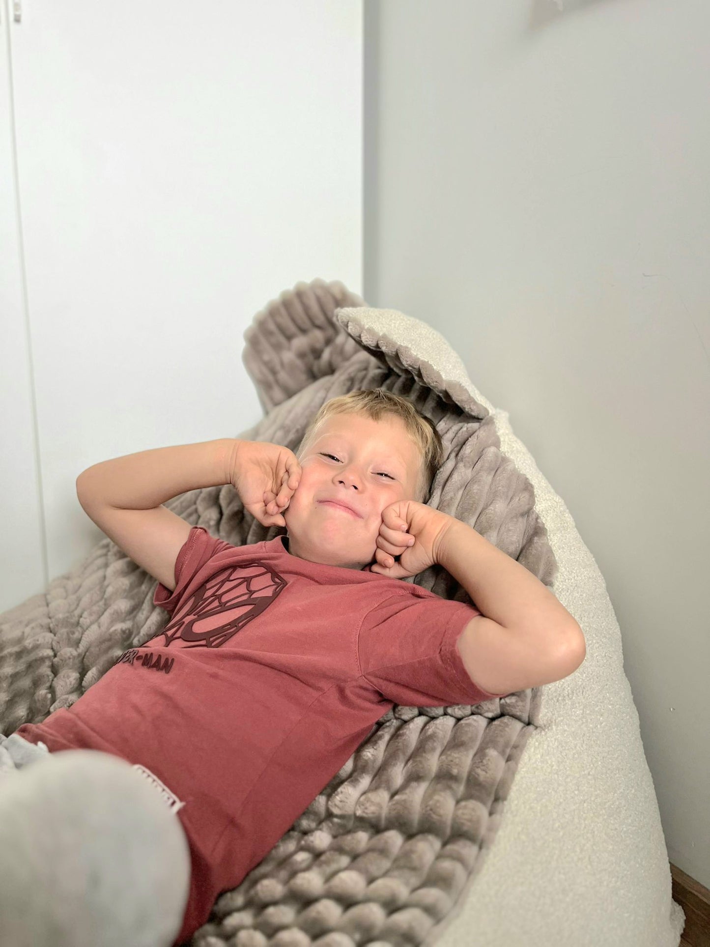 Pufa dla dziecka z uszkami