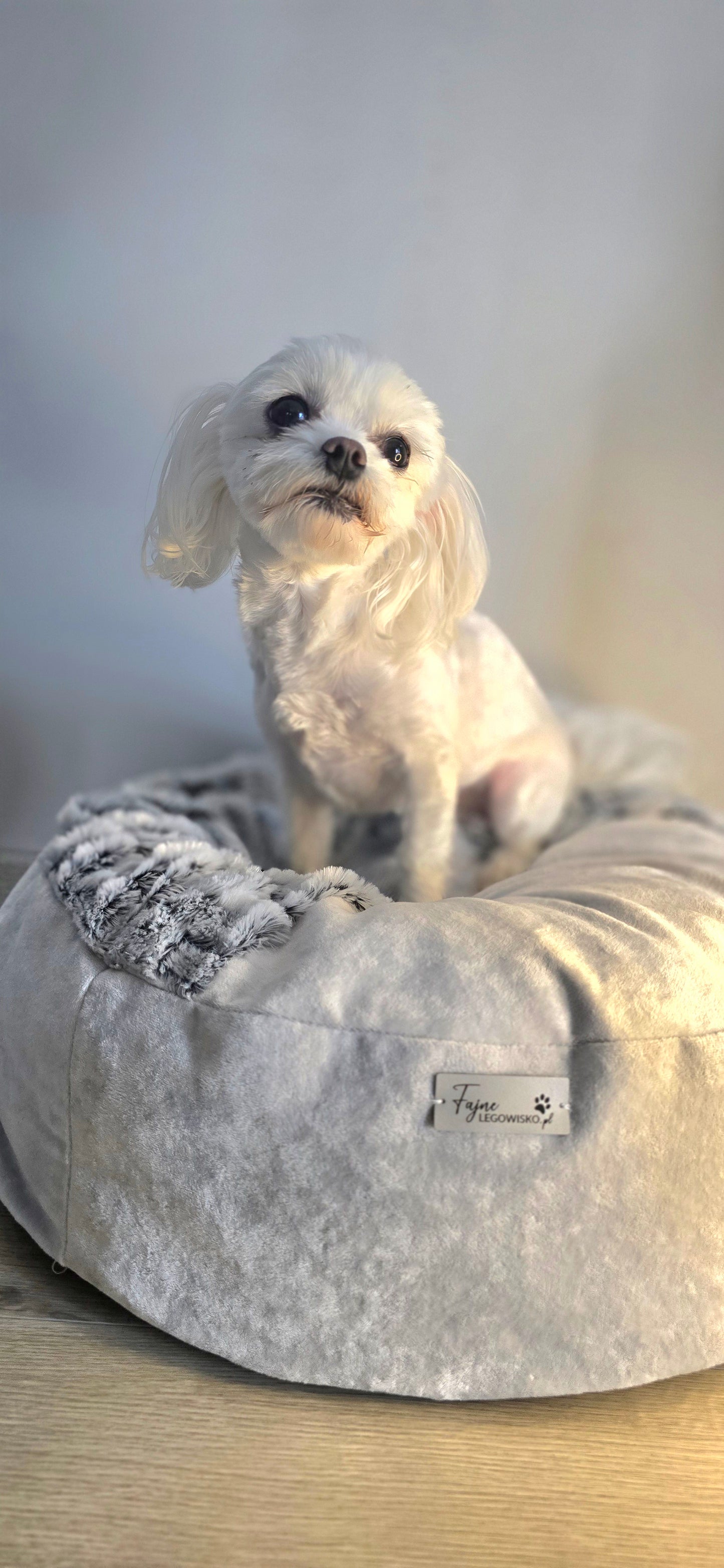 Pufka- norka z kocykiem, legowisko dla psa